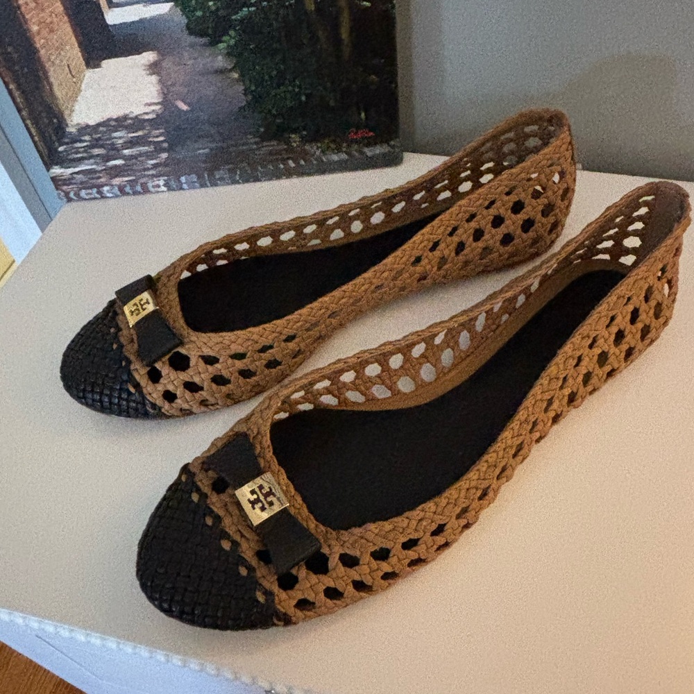 Tory Burch Carlyle Woven Flats